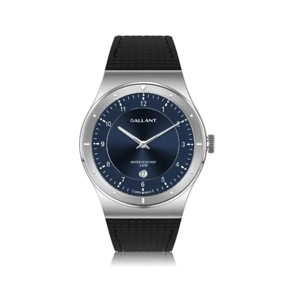 Gallant Other - NEW Gallant Wrist Watch Swiss Quartz Stainless Steel Blue Black Silver Mens OS
